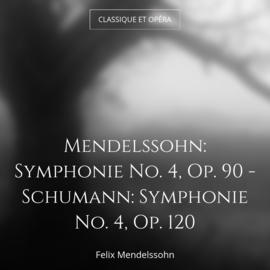 Mendelssohn: Symphonie No. 4, Op. 90 - Schumann: Symphonie No. 4, Op. 120