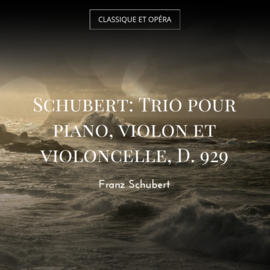 Schubert: Trio pour piano, violon et violoncelle, D. 929