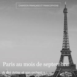 Paris au mois de septembre