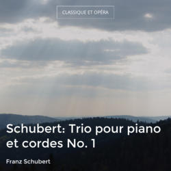 Schubert: Trio pour piano et cordes No. 1