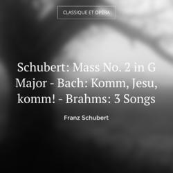 Schubert: Mass No. 2 in G Major - Bach: Komm, Jesu, komm! - Brahms: 3 Songs