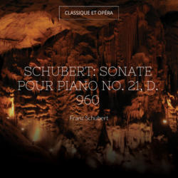 Schubert: Sonate pour piano No. 21, D. 960