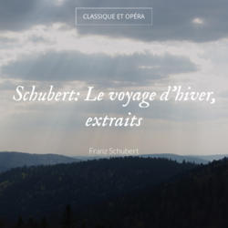 Schubert: Le voyage d'hiver, extraits