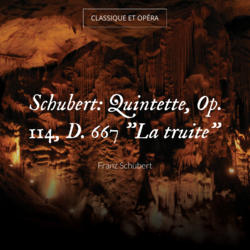 Schubert: Quintette, Op. 114, D. 667 "La truite"