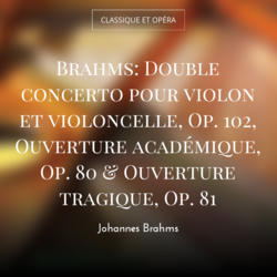 Brahms: Double concerto pour violon et violoncelle, Op. 102, Ouverture académique, Op. 80 & Ouverture tragique, Op. 81