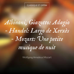 Albinoni, Giazotto: Adagio - Handel: Largo de Xerxès - Mozart: Une petite musique de nuit