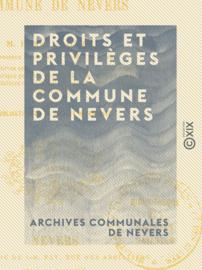 Droits et privilèges de la commune de Nevers