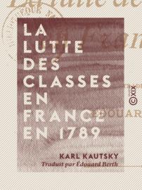 La Lutte des classes en France en 1789