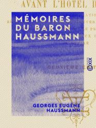 Mémoires du baron Haussmann