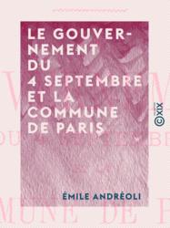 Le Gouvernement du 4 septembre et la Commune de Paris