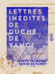 Lettres inédites de Duché de Vanci